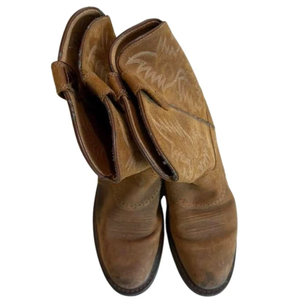 Ariat Brown Men’s Sierra Wide Round Toe Leather Work Boots Size US 13D